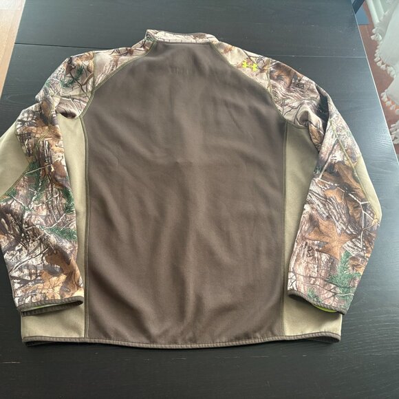 Mens Under Armour Cold Gear Scent Control 1/4 Zip Pullover Camo Jacket  Size XL - Picture 7 of 7